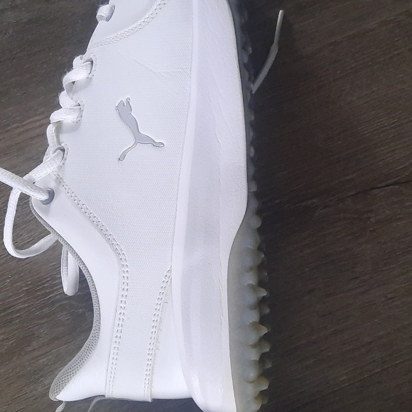 Puma Men's Grip Fusion Pro 3.0 White Golf Shoes. Sz 9.5 - Picture 6 of 7
